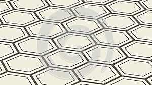 Seamless Honeycomb Hexagon Geometric Pattern, vector design Generative AI