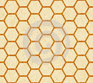 Seamless Honeycomb Pattern. Hexagon vector texture background