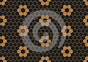 Seamless honeycomb pattern. Vector background hexagonal grid