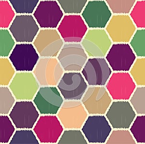 Seamless honeycomb tiles background