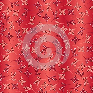 Seamless hot floral pattern