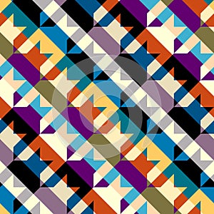 Seamless Hounds-tooth pattern Vector Illustration.