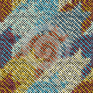 Seamless Hounds-tooth pattern Vector Illustration.