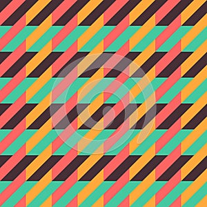 Seamless houndstooth texture. Colorful checkered pattern