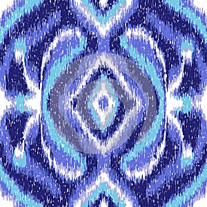 Seamless Ikat Pattern. Abstract background for textile design, wallpaper