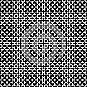 Seamless illustration - black geometric shapes