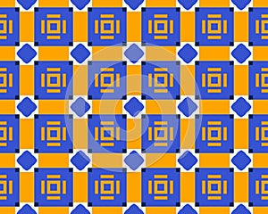 Seamless illustration of tile pattern for background or wallpaper
