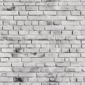 A Square White Brick Wall Pattern Tile