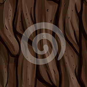 Seamless illustration of wood roof tile texture