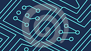 Seamless Interconnected Circuit Board Pattern Vector, vector design Generative AI