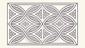 Seamless Interlocking Diamond Geometric Pattern, vector design Generative AI