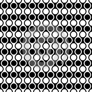 Seamless Intersecting Geometric Circle Pattern