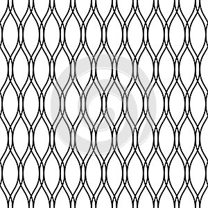 Seamless interweaving pattern. Graphic ornament. photo