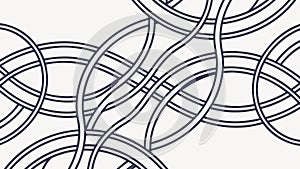 Seamless Interwoven Lines Abstract Pattern Background, vector design Generative AI