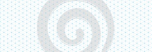 Seamless isometric grid paper. Dotted linear triangular blueprint repeating pattern. Graph guide background for