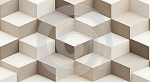Geometric Cube Pattern Background