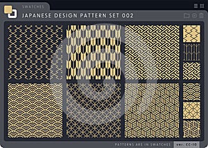 seamless Japanese pattern set series 002 photo