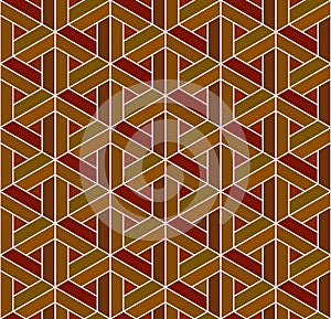 Seamless japanese pattern.Simulation of marquetry technique . photo
