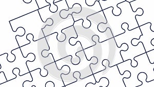 Seamless Jigsaw Puzzle Pattern, ProblemSolving Concept, vector design Generative AI