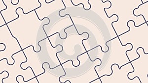 Seamless Jigsaw Puzzle Pieces Background, Unity and Problem-Solving, vector design Generative AI