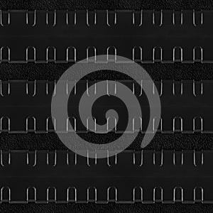 Seamless 4k photo texture material of black plastic tech panel surface