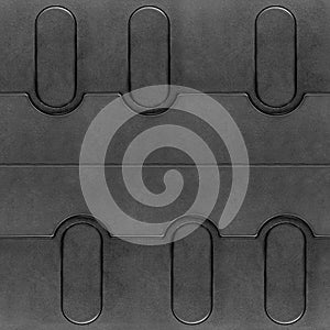 Seamless 4k photo texture material of black plastic tech panel surface