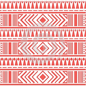 Seamless Kasuri pattern in triba,Gyp sy.Figure tribal embroidery.Indian,l.Aztec style abstract vector illustration