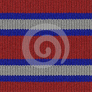 Seamless knitted stria pattern photo