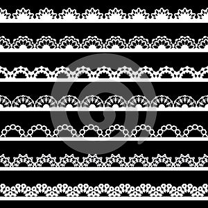 Seamless lace border