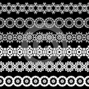 Seamless lace border