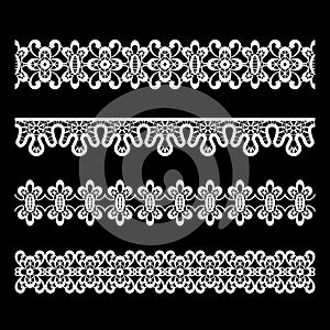 Seamless lace borders