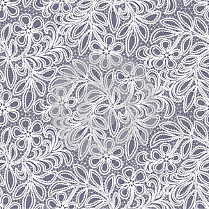 Seamless lace floral background