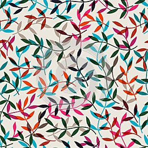 Seamless leaf pattern.Leaf background. Autumn seamless pattern.