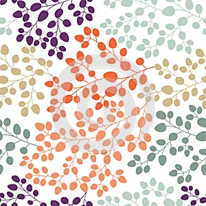 Seamless leaf pattern