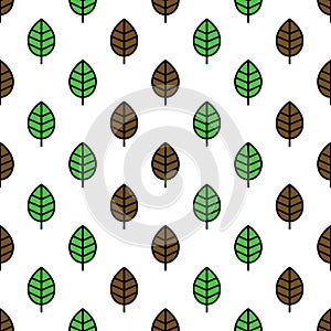 Seamless leaves pattern