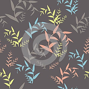 seamless leaves pattern. vector