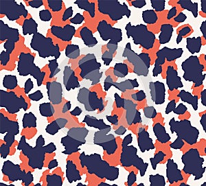 Seamless leopard fur pattern for textile print