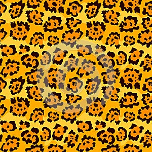 Seamless leopard fur pattern background