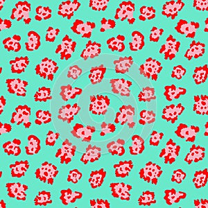 Seamless leopard fur pattern