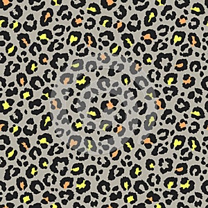 Seamless leopard pattern. Vector. photo