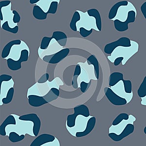Seamless leopard pattern. Vector illustration.