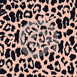 Seamless leopard print. Vector pattern, texture, background