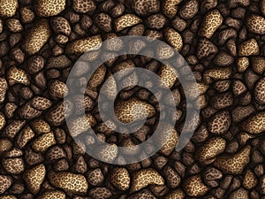 Seamless leopard skin stone pattern design