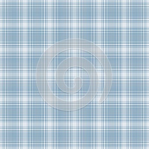 Seamless Light Blue & White Plaid