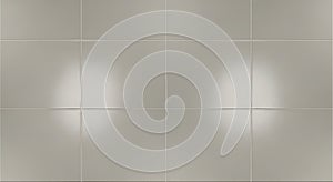 Seamless Light Gray Square Tile Background with Subtle Reflections