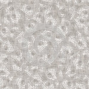 Seamless light grey woven collage linen texture background. Flax hemp fiber natural pattern. Organic fibre close up