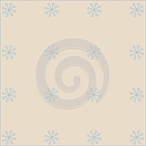 Seamless light pink, beige background with floral pattern