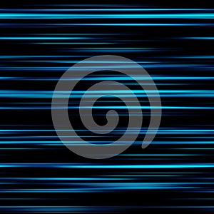 Seamless light trail pattern on black background