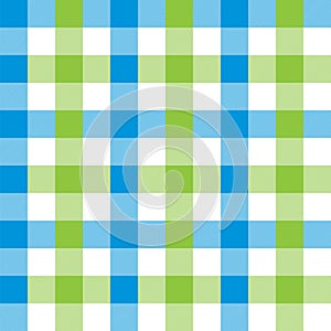 Seamless Lime Green and Blue Checkered Fabric Pattern Background Texture