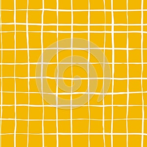Seamless lined pattern. Vector hand drawn ink lines. Checkered pattern